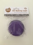 HoM Cupcake/Muffin Förmchen, Purple, 50Stk.