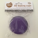 HoM Cupcake/Muffin Förmchen, Purple, 50Stk.