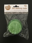 HoM Cupcake/Muffin Förmchen, Grass Green, 50Stk.