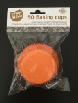 HoM Cupcake/Muffin Förmchen, Orange, 50Stk.