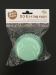 HoM Cupcake/Muffin Förmchen, Mint Green, 50Stk.