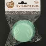 HoM Cupcake/Muffin Förmchen, Mint Green, 50Stk.